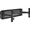 Global Industrial 48L Outdoor Steel Flat Bench, Perforated Metal, Black 695742BK - alternate 2